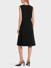 Marc-Cain-Collections-Black-Tailored-Dress-With-Cut-Out VC 21.38 W16 COL 900 izzi-of-baslow