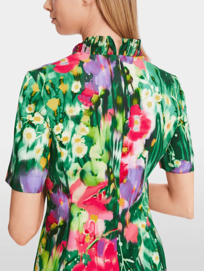 Marc-Cain-Collections-Dress-With-Pleated-Bodice-XC 21.09 J02 COL 558-izzi-of-baslow  Edit alt text