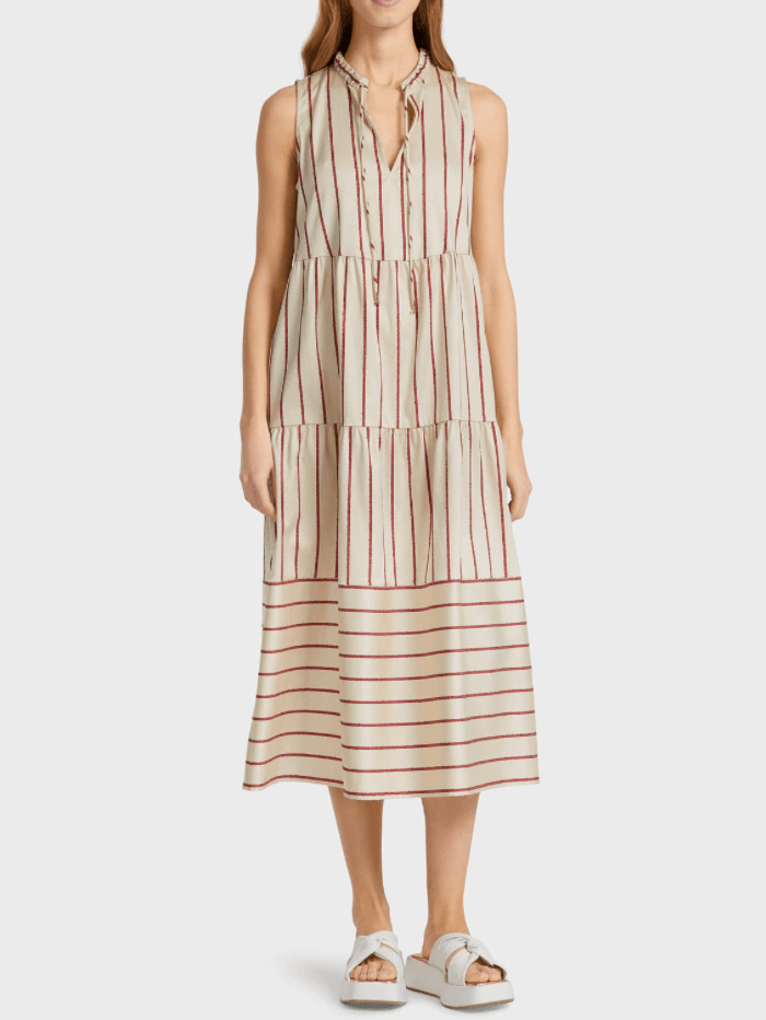 Marc Cain Collections Dresses Marc Cain Collections Striped Dress UC 21.61 W10 COL 273 izzi-of-baslow