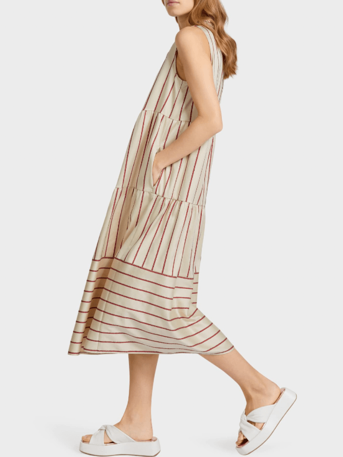 Marc Cain Collections Dresses Marc Cain Collections Striped Dress UC 21.61 W10 COL 273 izzi-of-baslow