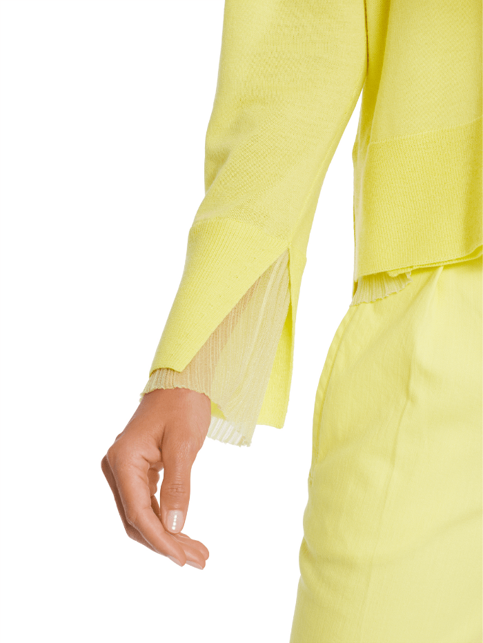 Marc-Cain-Collections-Cardigan-In-Pale-Lemon WC 39.10 M73 COL 420 izzi-of-baslow