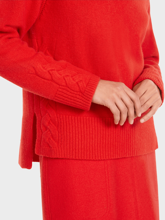 Marc-Cain-Collections-Cashmere-Rethink-Together-Jumper-In-Red VC 41.51 M51 COL 270 izzi-of-baslow
