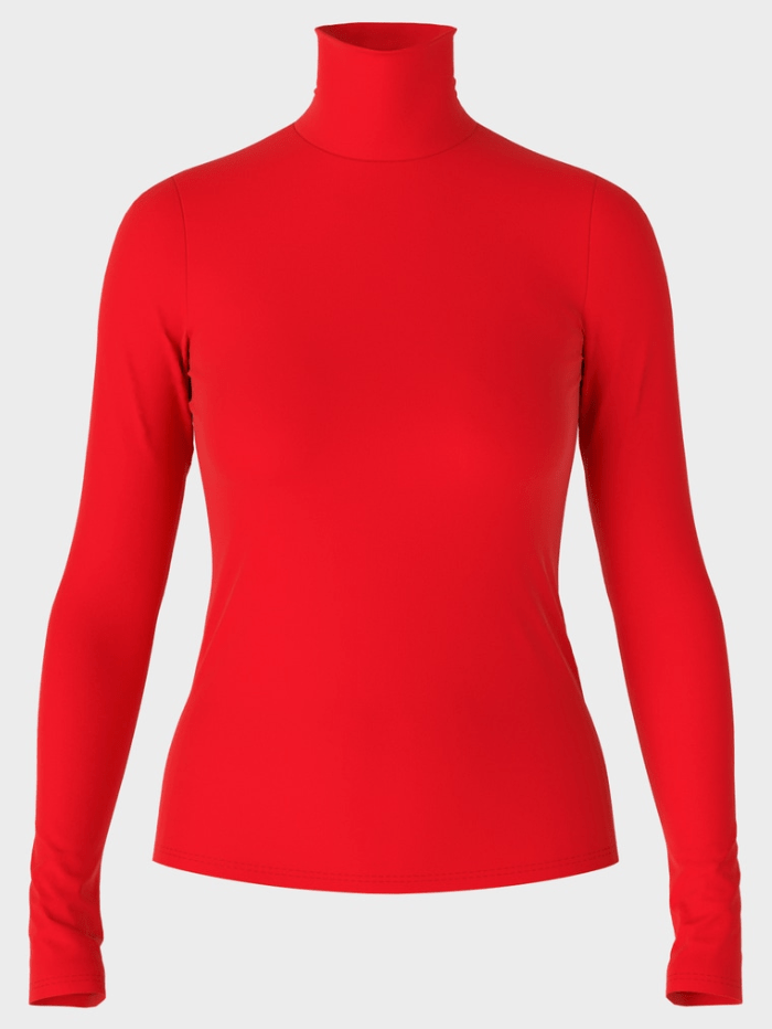 Marc-Cain-Collections-Jumper-With-Roll-Neck-In-Red VC 48.54 J03 COL 270 izzi-of-baslow