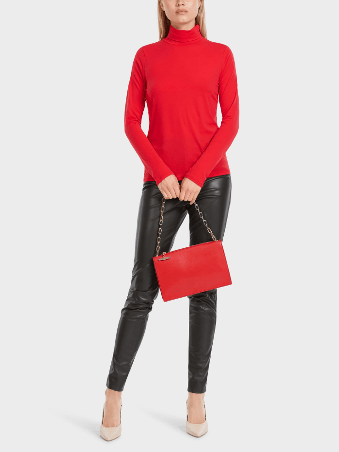 Marc-Cain-Collections-Jumper-With-Roll-Neck-In-Red VC 48.54 J03 COL 270 izzi-of-baslow