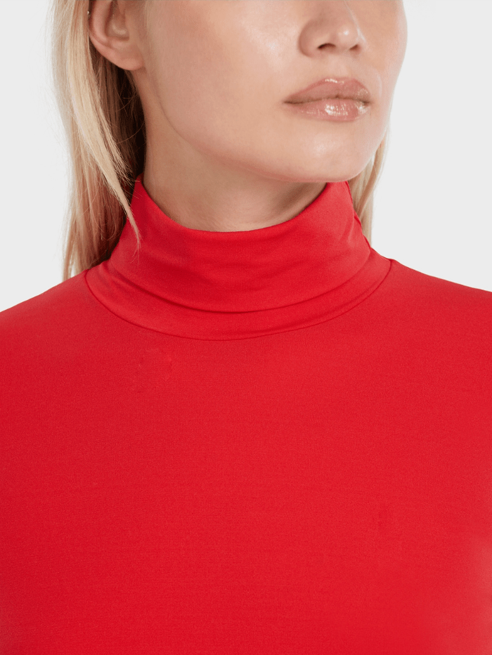 Marc-Cain-Collections-Jumper-With-Roll-Neck-In-Red VC 48.54 J03 COL 270 izzi-of-baslow