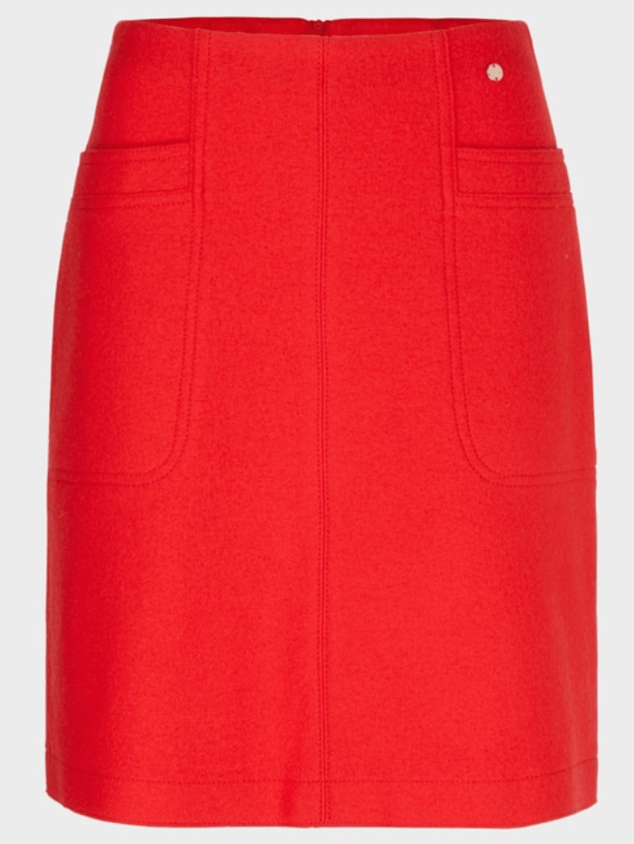 Marc-Cain-Collections-Red-Wool-Mini-Skirt-VC 71.22 J30 COL 270 izzi-of-baslow