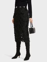 Marc-Cain-Collections-Tulle-Lace-Black-Midi-Skirt-VC 71.06 W52 COL 900 izzi-of-baslow