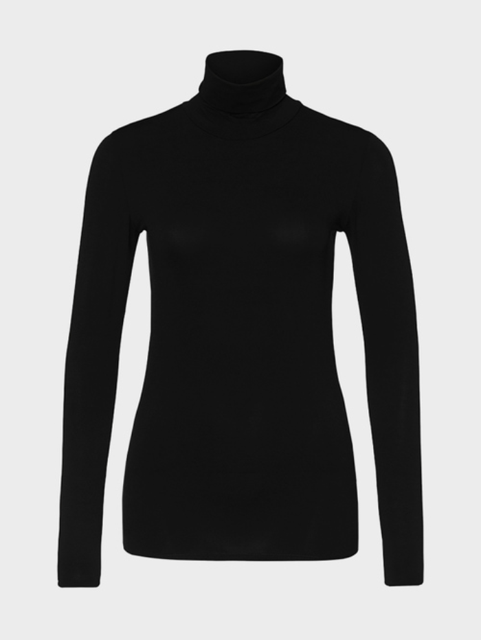 Marc Cain Collections Tops Marc Cain Collections Black Roll Neck Top +E 48.54 J03 COL 900 izzi-of-baslow