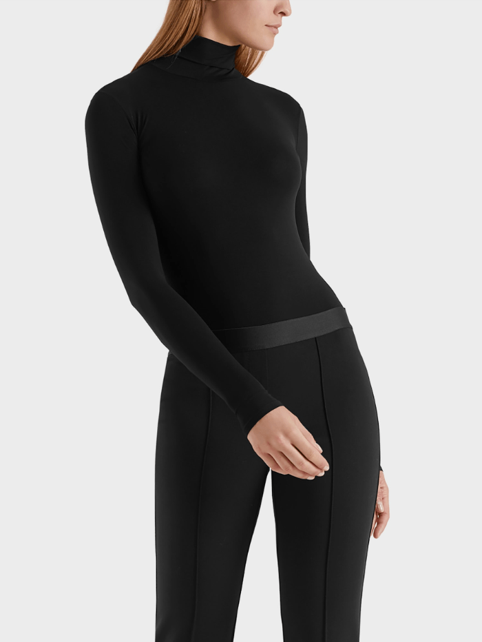 Marc Cain Collections Tops Marc Cain Collections Black Roll Neck Top +E 48.54 J03 COL 900 izzi-of-baslow