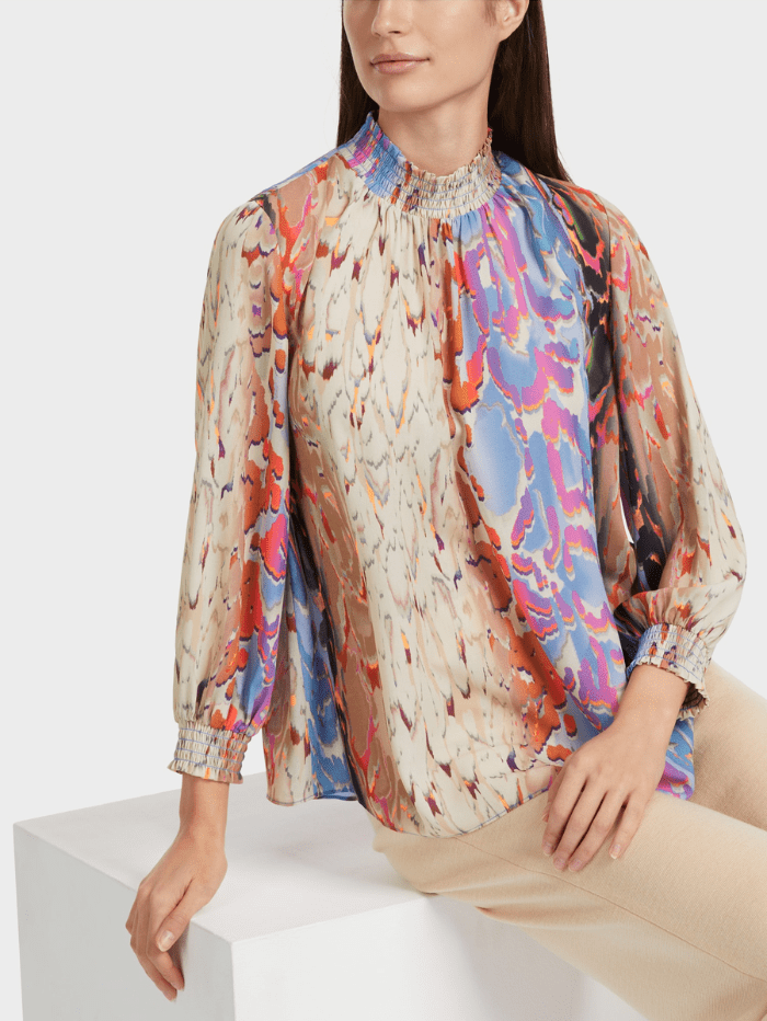 Marc Cain Collections Colourful Print Blouse VC 51.09 W41 COL 321