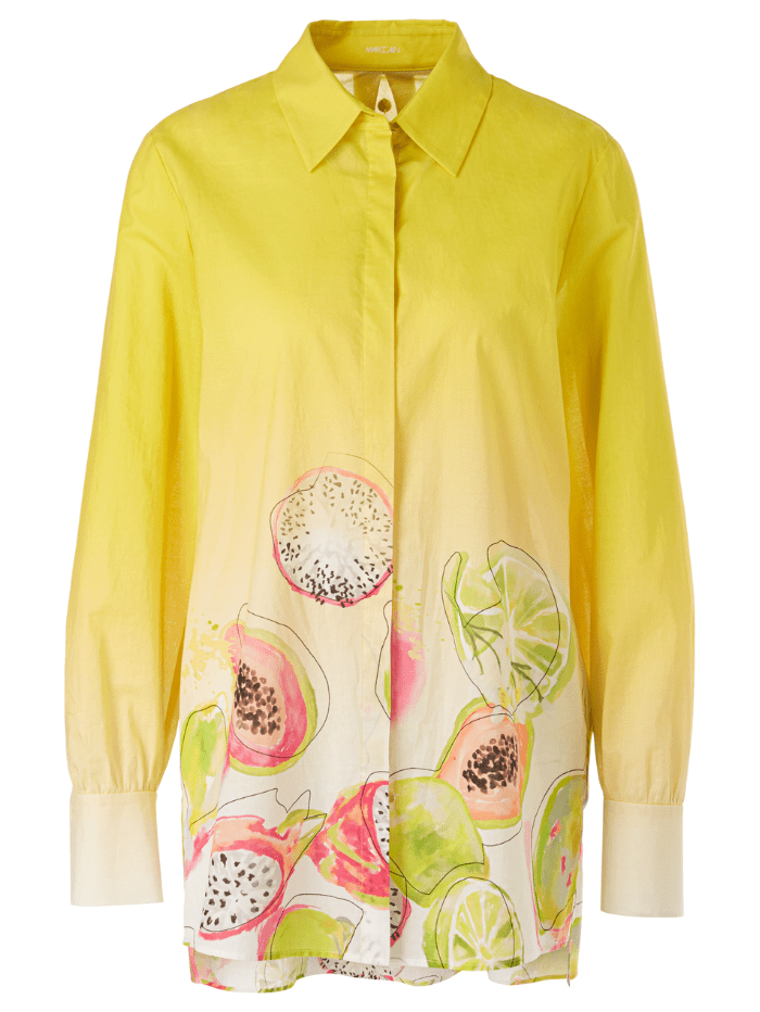 Marc-Cain-Collections-Blouse-In-Bright-Sulphur-Print- WC 51.02 W29 COL 431 izzi-of-baslow