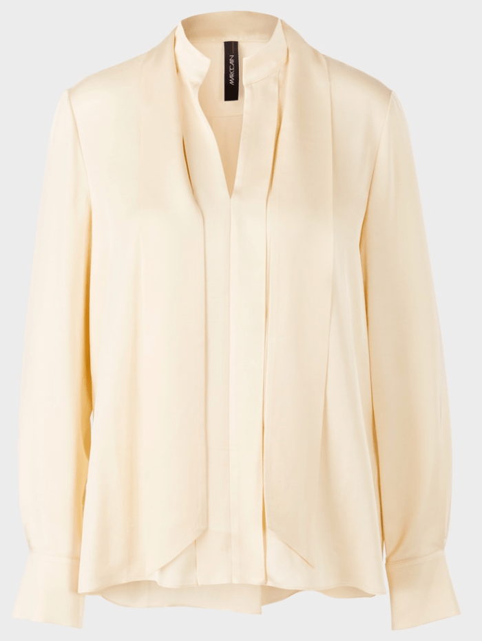 Marc-Cain-Collections-Cream-Blouse-With-Scoop-Neck VC 51.30 W60 COL 116 izzi-of-baslow