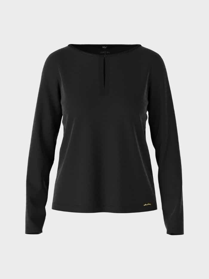 Marc Cain Collections Tops Marc Cain Collections Elegant Long Sleeve Black Top VC 48.36 J14 COL 900 izzi-of-baslow