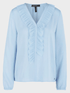 Marc-Cain-Collections-Light-Blue-Blouse With Ruffles WC 51.23 W39 COL 320 izzi-of-baslow