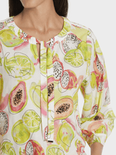 Marc Cain Collections Tops Marc Cain Collections Pale Lemon Printed Blouse WC 51.26 W27 COL 420 izzi-of-baslow