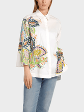 Marc-Cain-Collections-Printed-A-Line-Shirt-WC 51.32 W64 Col 100 izzi-of-baslow