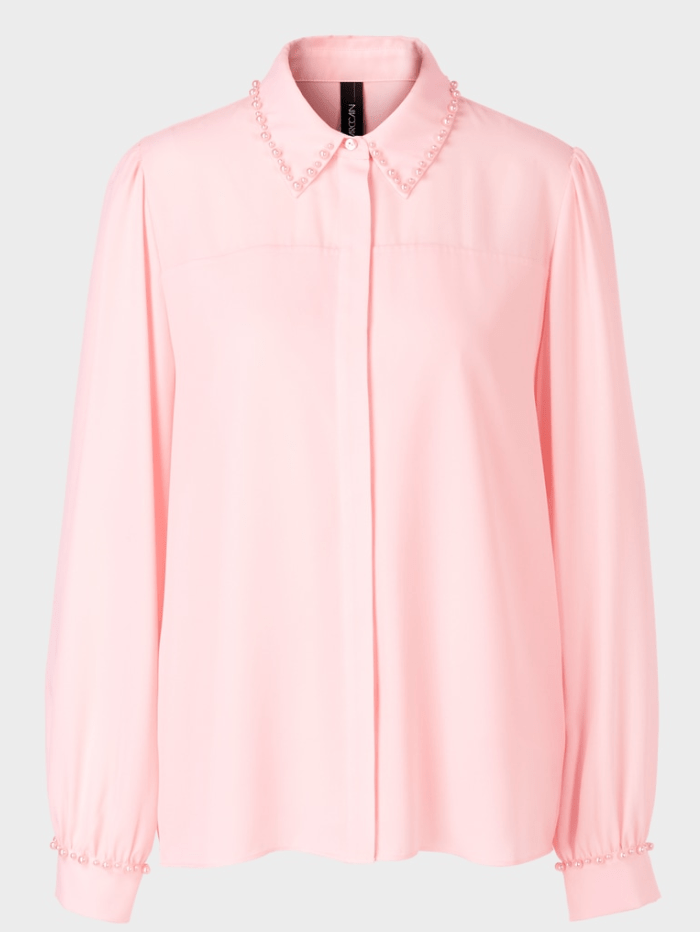 Marc-Cain-Collections-Shirt-Blouse-With-Pearls-In-Soft-Seashell WC 51.46 W90 COL 212 izzi-of-baslow