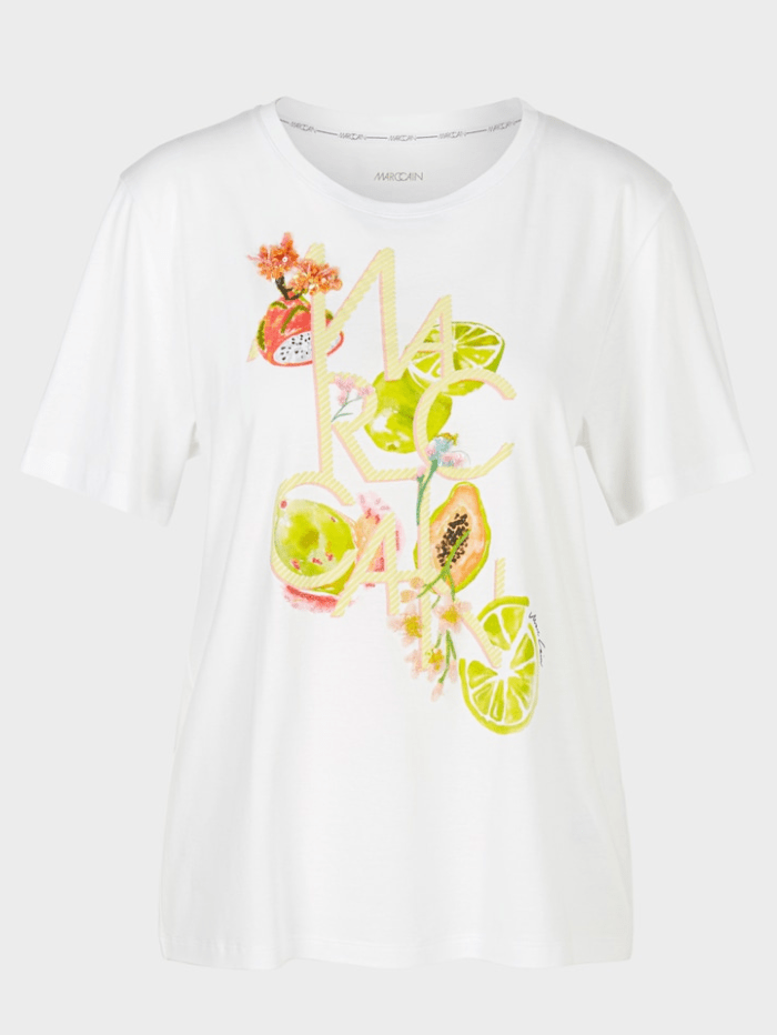 Marc-Cain-Collections-T-Shirt-With-3D Appliqué WC 48.11 J40 COL 100