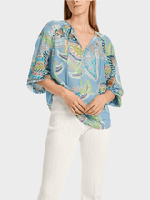 Marc-Cain-Collections-Wide-Cut-Blouse-With-Leaf-Motif-Print WC 51.33 W74 COL 321 izzi-of-baslow