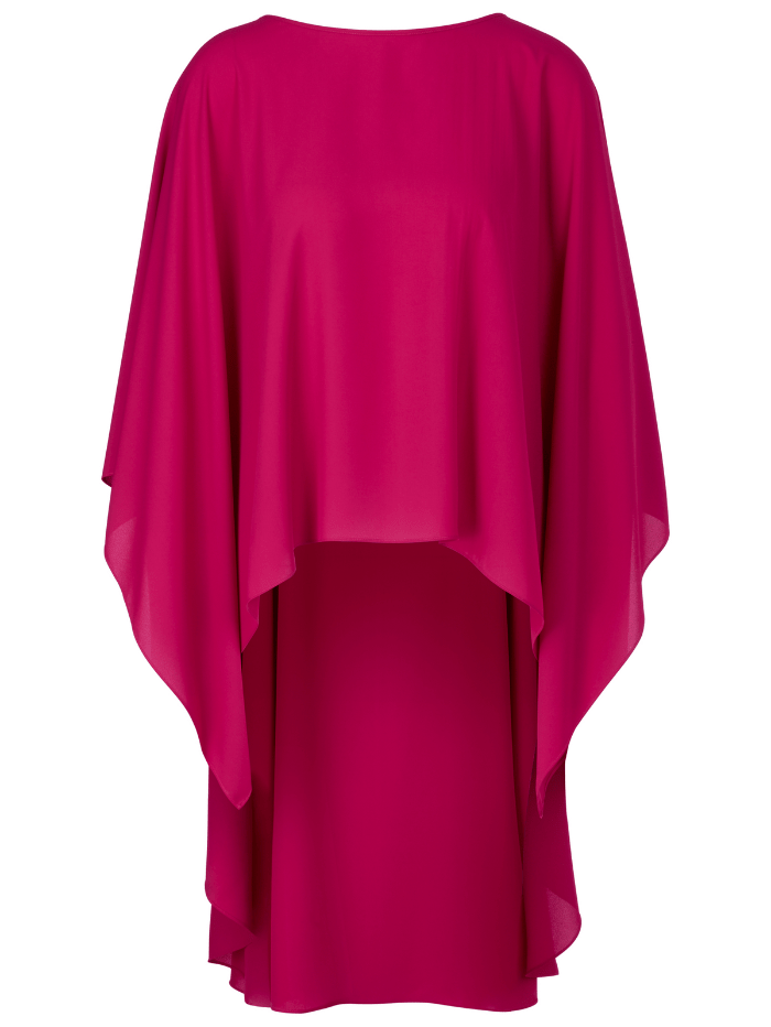Marc-Cain-Collections-Stole-Top-In-Deep-Fuchsia-WC B3.01 W90 COL 267 izzi-of-baslow