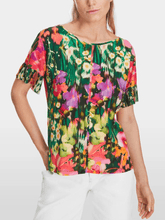 Marc Cain Collections Tops Marc Cain Collections Top With Pleated Sleeves XC 48.27 J04 COL 558 izzi-of-baslow