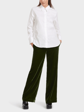 Marc-Cain-Collections-White-Shirt-Blouse-With-Pleated-Border VC 51.43 W71 COL 100 izzi-of-baslow