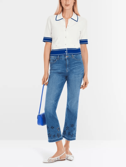 Marc Cain Collections T Denim Jeans With Elasticated Waist TC 82.18 D58 COL 353 main image 0