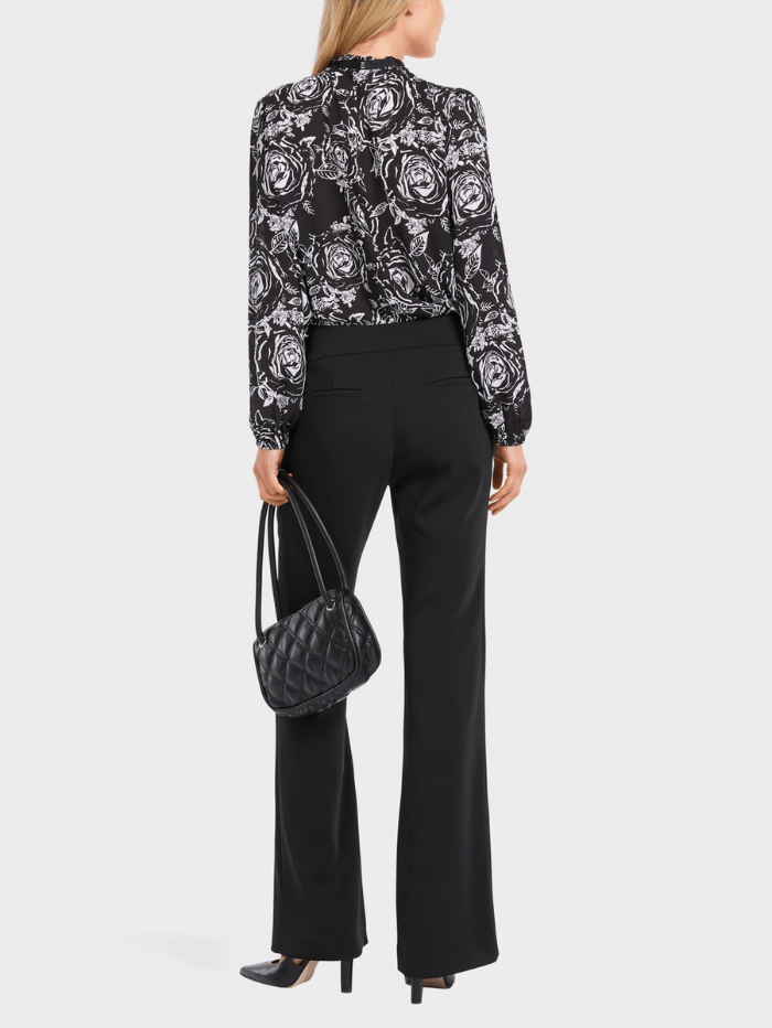 Marc-Cain-Collections-Black-Trousers-With-Flared-Leg VC 81.50 W16 COL 900 izzi-of-baslow