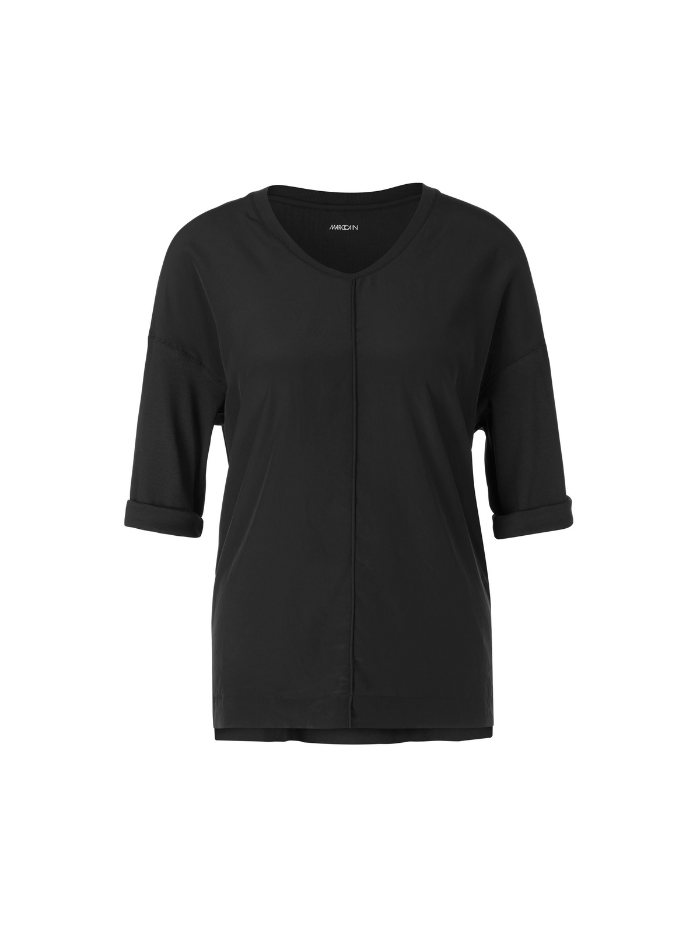 Marc Cain Essentials Black T Shirt Blouse +E 55.01 J29 Col 900