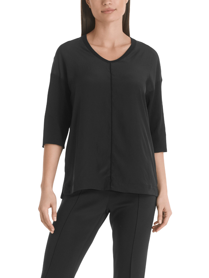 Marc Cain Essentials Black T Shirt Blouse +E 55.01 J29 Col 900