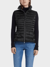 Marc Cain Essentials Quilted Gilet with Down Black +E 37.15 W11 900 izzi-of-baslow