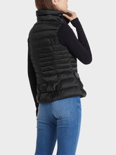 Marc Cain Essentials Quilted Gilet with Down Black +E 37.15 W11 900 izzi-of-baslow