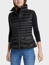 Marc Cain Essentials Quilted Gilet with Down Black +E 37.15 W11 900 izzi-of-baslow