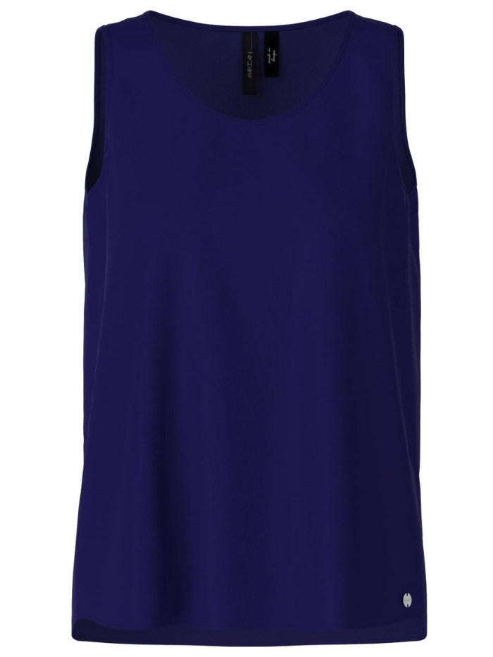 Marc Cain Essentials Women's Loose Fit Sleeveless Top In Black +E 61.01 W41 Col 900 main image 1