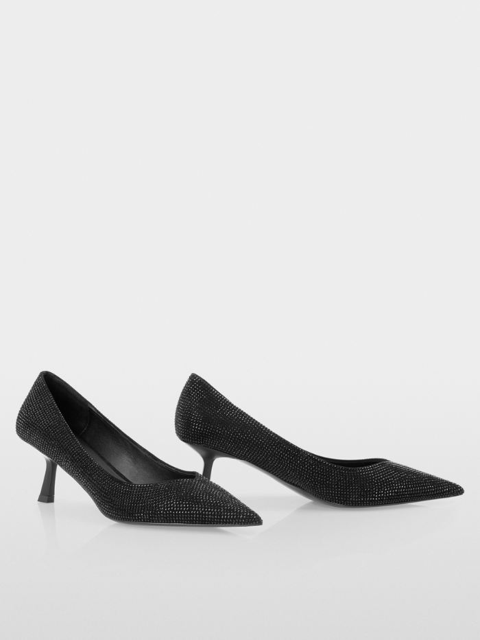 Marc Cain Glam Shoes Marc Cain Pointed Shoes With Glittering Crystals In Black YG SD.01 L02 COL 900 izzi-of-baslow