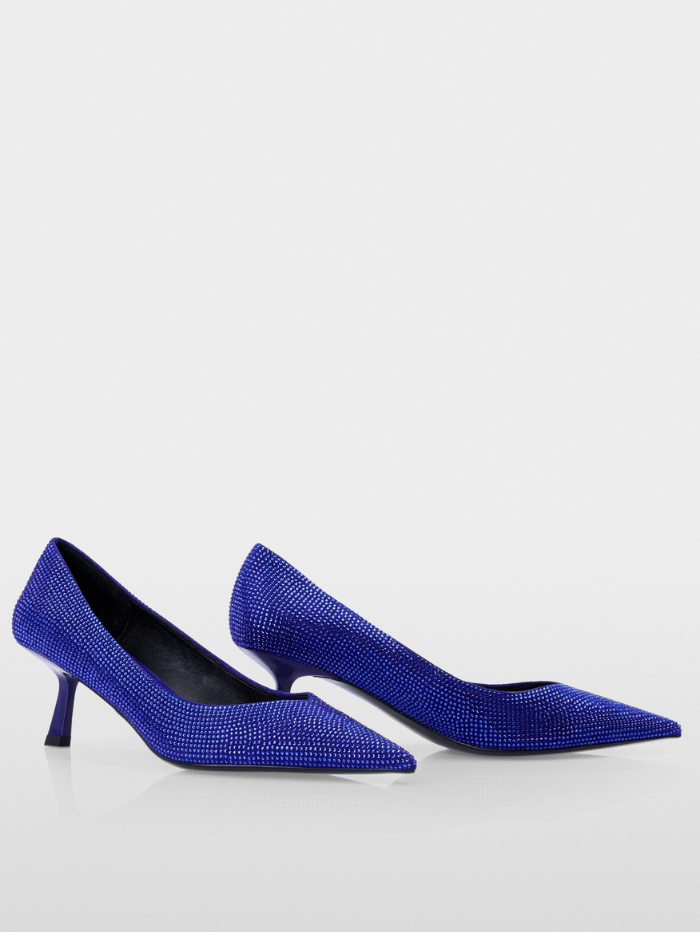 Marc Cain Glam Shoes Marc Cain Shoes Pointed Shoes With Glittering Crystals In Violet Blue YG SD.01 L02 COL 757 izzi-of-baslow