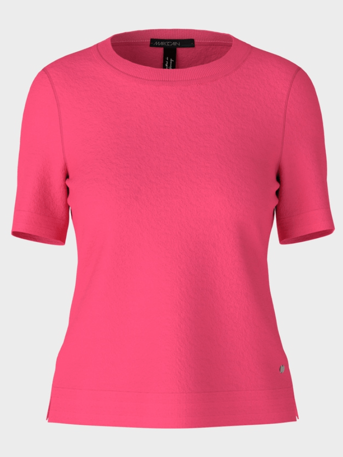 Marc-Cain-Crew-Neck-Sweater-In-Pink-WA 41.06 M11 COL 245 izzi-of-baslow