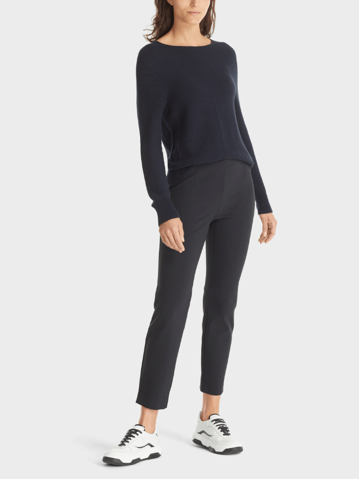 Marc-Cain-Navy-SOFIA-Pencil-Trousers-WP 81.05 W62 COL 394 izzi-of-baslow