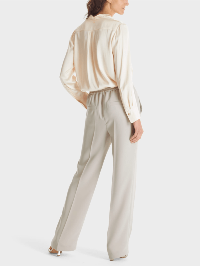Marc Cain Wide Legged Pants Trousers in Warm Stone VP 81.15 W65 COL 646 izzi-of-baslow