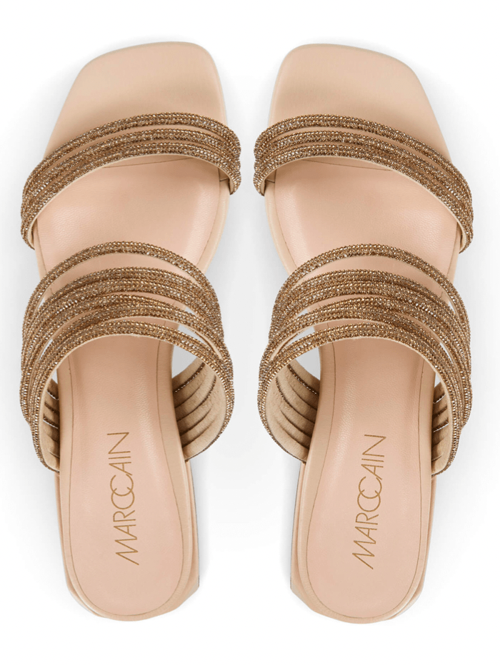 Marc-Cain-Gold-Sparkly-Flat-Sandals UB SG.08 Z07 COL 144 izzi-of-baslow