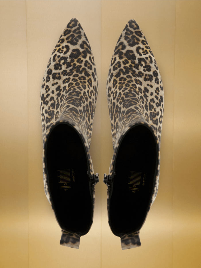 Marc Cain Shoes Marc Cain Leather Leopard Print Zip Ankle Boots Limited Edition 5J SB.01 L01 Col 617 izzi-of-baslow