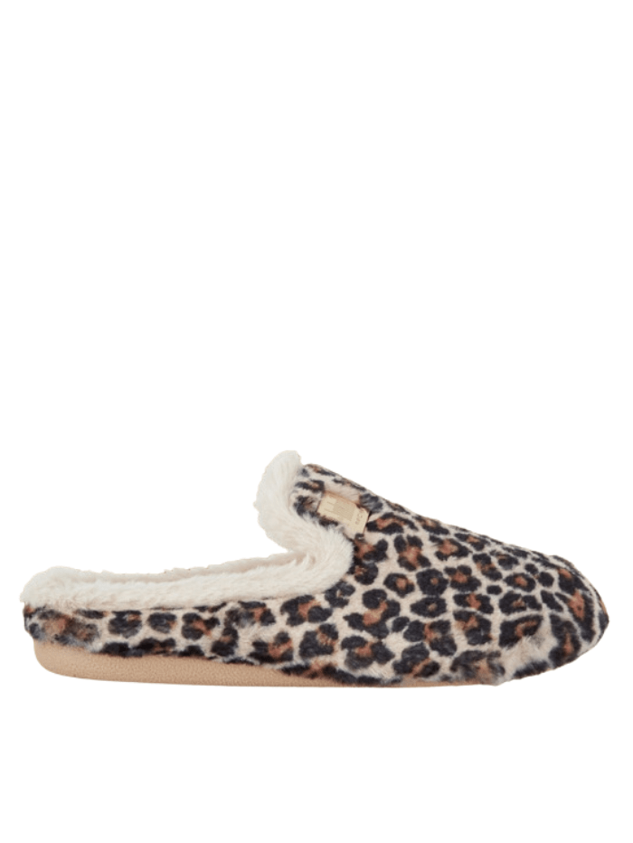 Marc Cain Shoes Marc Cain Mule Animal Print Fleece Lined Slippers 5J SU.01 Z01 Col 617 izzi-of-baslow