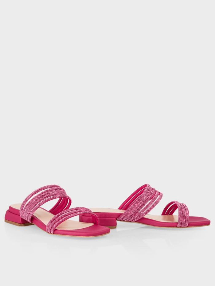 Marc-Cain-Fuchsia-Flat-Mules-With-Glitter-Straps-WB SG.09 Z08 COL 267 izzi-of-baslow
