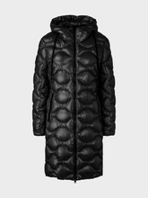 Marc-Cain-Black-Quilted-Coat-With-Hood-VS 11.06 W43 COL 900 izzi-of-baslow