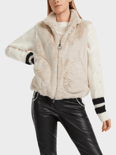 Marc-Cain-Sports-Fun-Fur-Vest-Gilet-in-Almond-Milk VS 37.04 W42 COL 134 izzi-of-baslow