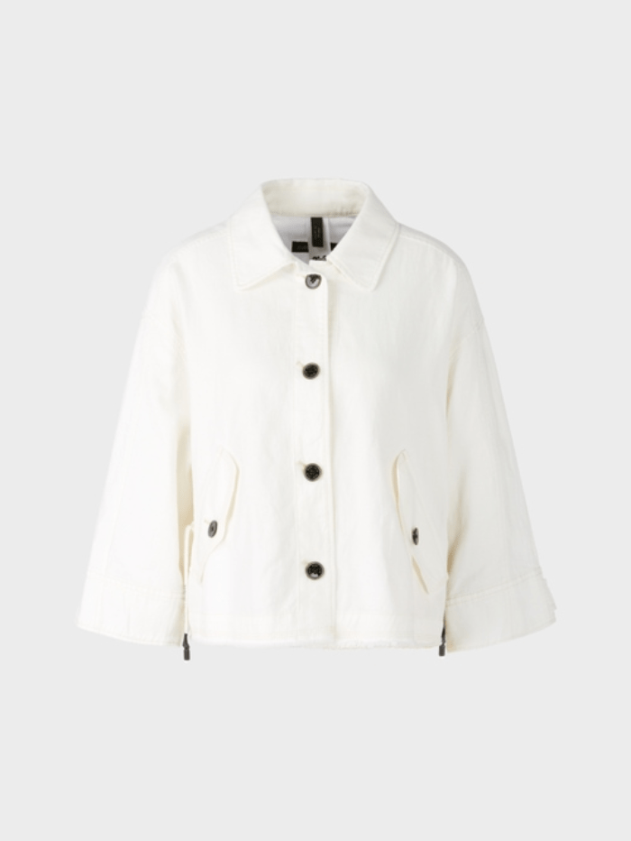 Marc Cain Off White Oversized Sports Jacket US 31.20 W51 COL 110