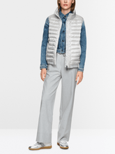 Marc Cain Sports Coats and Jackets Marc Cain Sports Rethink Together Quilted Gilet In Silver ZS 37.01 W11 Col 803 izzi-of-baslow