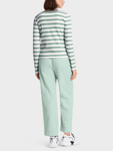 Marc Cain Sports Coats and Jackets Marc Cain Sports Striped Jacket In Soft Sage WS 31.19 J53 Col 509 izzi-of-baslow