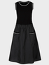 Marc-Cain-Sports-Black-Knee-Length-Dress-WS 21.28 M26-COL-900-izzi-of-baslow
