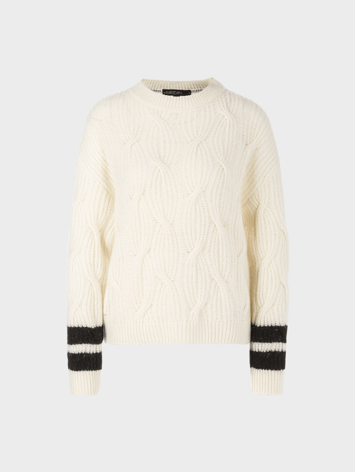 Marc Cain Sports Off White Jumper VS 41.10 M08 COL 110 izzi-of-baslow